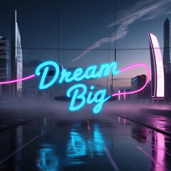 Naklejka premium neon effect text