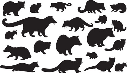 Civet Cat Silhouette