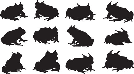 Horned Frog Silhouette