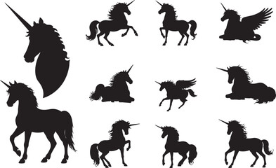 Fototapeta premium Unicorn Silhouette
