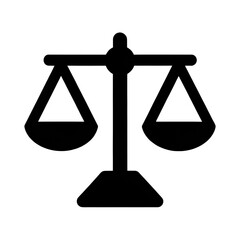 "Balance and Justice Scale Icon".