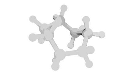 Vector organic molecule illustration