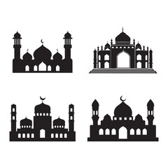 Elegant Taj Mahal Vector Illustration for Travel and Cultural Designs
