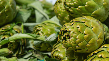 Organic Vegetable Artichoke in Bazaar