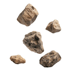 Obraz premium A collection of various rocks displaying diverse textures and shapes.