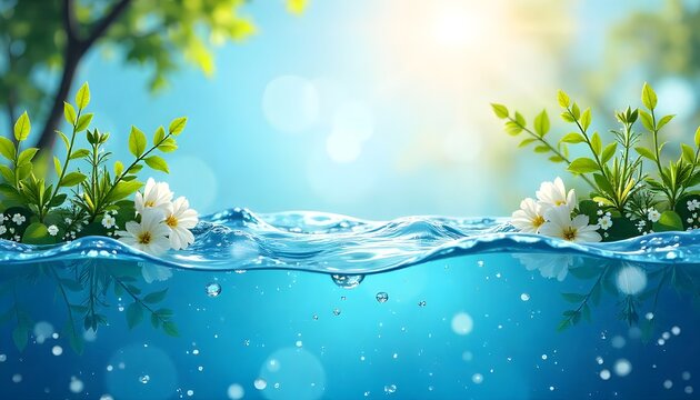 poster or background world water day