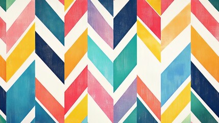 Generic Seamless Pattern Scene Colorful Chevron Lines