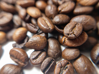coffee beans close up