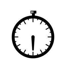 Stopwatch hand shows 30 seconds graphic design