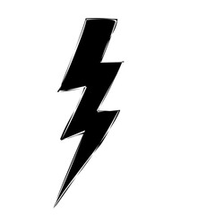 Black lightning bolt