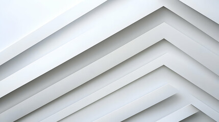 Obraz premium Abstract Architectural Design With White Geometric Shapes And Shadows Layered In A Modern Minimalist Style