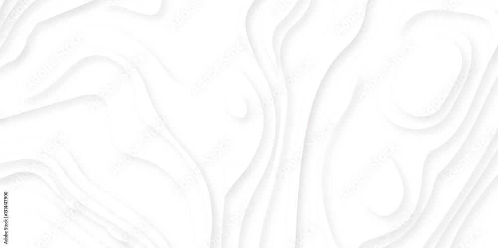 Wall mural abstract lines background. contour maps .topo contour map on white background, seamless pattern with