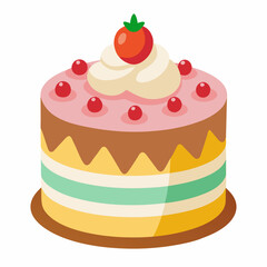 Cake of strawberry