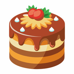 Cake of strawberry