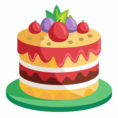 Cake of strawberry