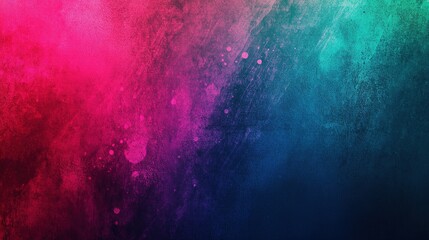 Fototapeta premium Dark red, magenta, blue, and green abstract spot grainy gradient backdrop design with light leaks, seamless colors for banner