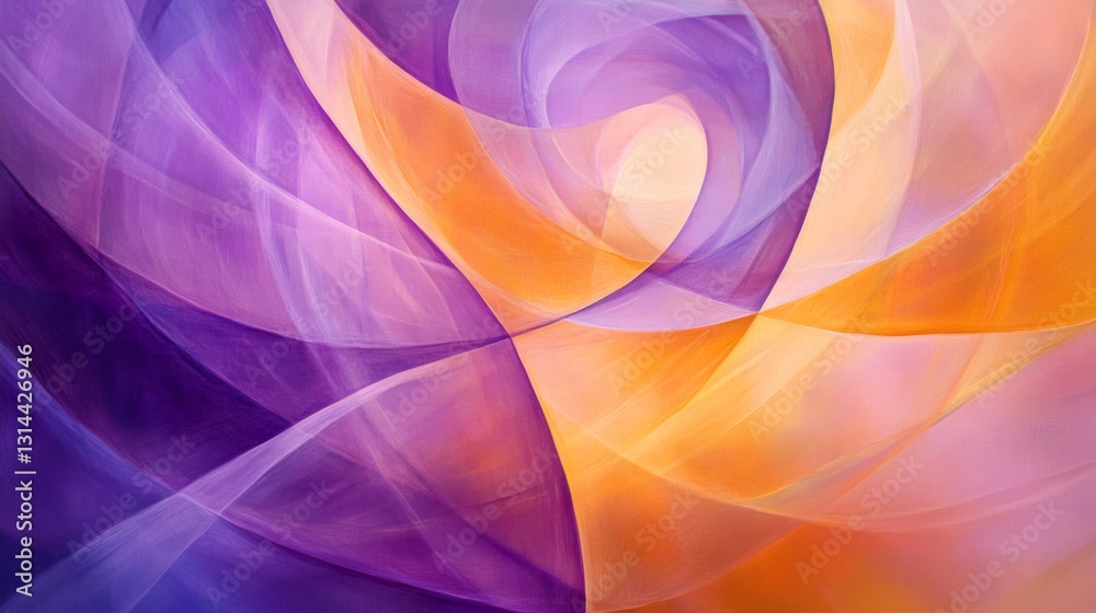 Poster a vibrant abstract design featuring swirling colors and shapes, with a mix of gradients and geometri