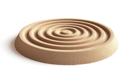 Sand Texture in Spiral Pattern for Artistic and Creative Background Design Use