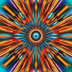 Colorful Geometric Art: The Beauty of SymmetryI