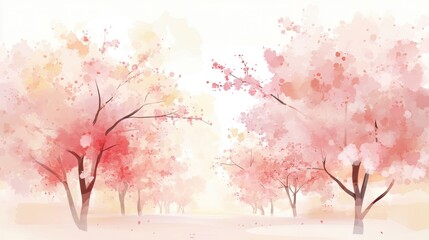 Beautiful cherry blossom flower at full blooming in Spring.