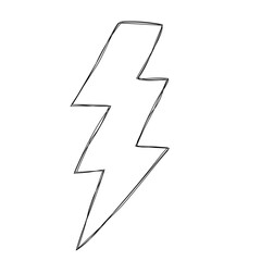 lightning bolt doodle