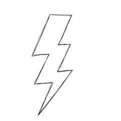 lightning bolt doodle