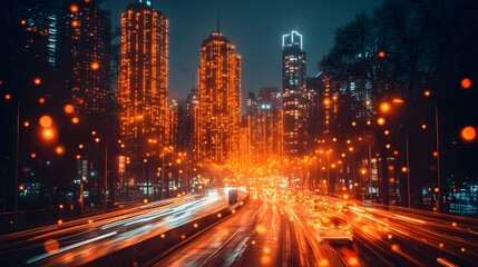 AI-powered computer vision system analyzing live traffic data, optimizing urban mobility with real-time processing