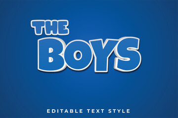 The Boys 3d text effect