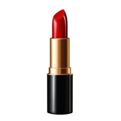 Obraz premium Bold Red Lipstick in Elegant Tube with Glossy Finish