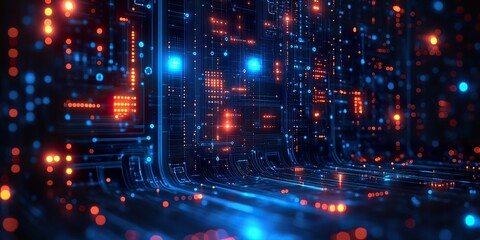 Fototapeta premium Abstract Futuristic Technology Background 