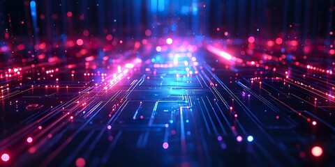 Abstract Digital Futuristic Technology Background
