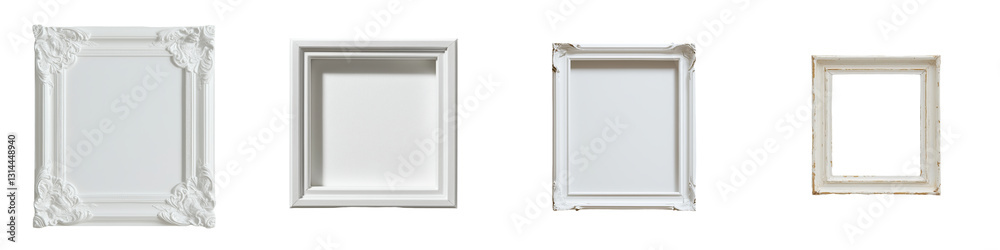 Aufkleber a natural finish square wooden frame, empty and perfect for displaying photographs or artworks, is i