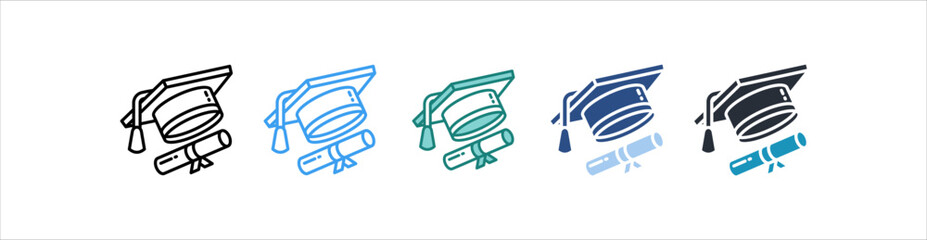 Academic Icon Set Multiple Style Collection 