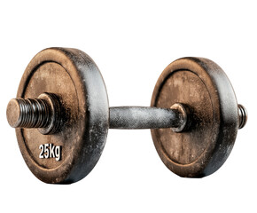 dumbbell 25 kg isolated on white background