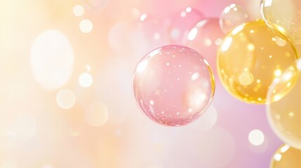 Bubbles With A Mixture Of Bright And Pastel Tones