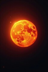 Close-up of sun in dark space on white background, astronomy, solar