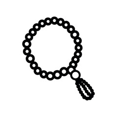 metal chain on white background
