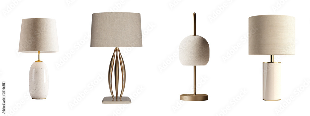 Aufkleber with its elegant brass base and beige shade, this table lamp is a stylish and sophisticated lighting