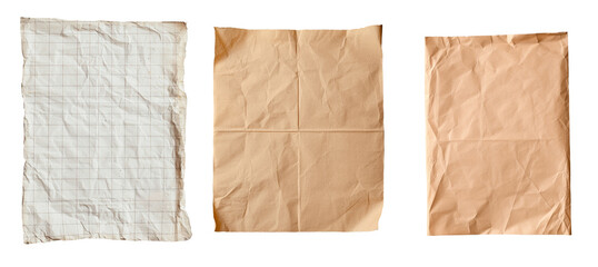 A graph paper sheet with a torn and jagged border, along with a grid pattern, is presented as a png image on a transparent background