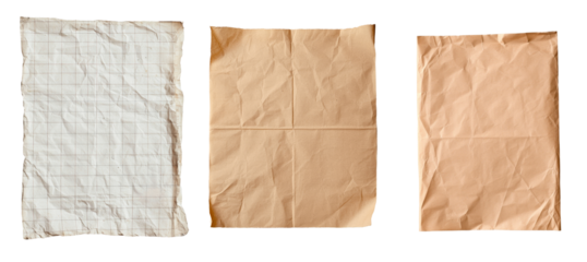 A graph paper sheet with a torn and jagged border, along with a grid pattern, is presented as a png image on a transparent background