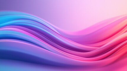 Abstract waves of vibrant pink and blue hues