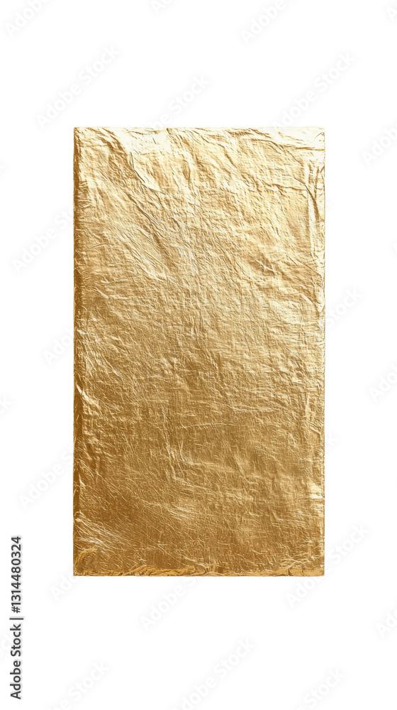 Aufkleber This gold frame features an elegant rectangular shape and a minimalist style, ideal for displaying artwork or photos, set against a transparent background in png format
