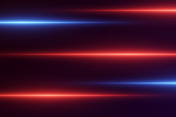 Neon lines, light effect and flash. Laser beam speed.
