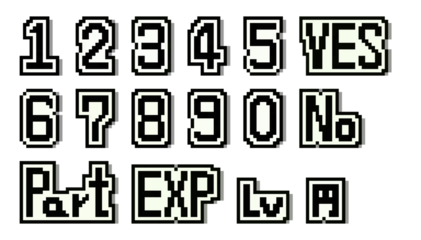 【ドット絵風】数字セット