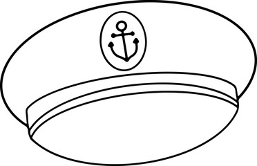 captain hat doodle
