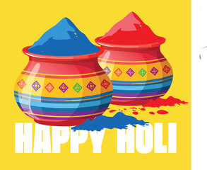 Indian festival happy Holi with colorful background. abstract vector illustration design.eps