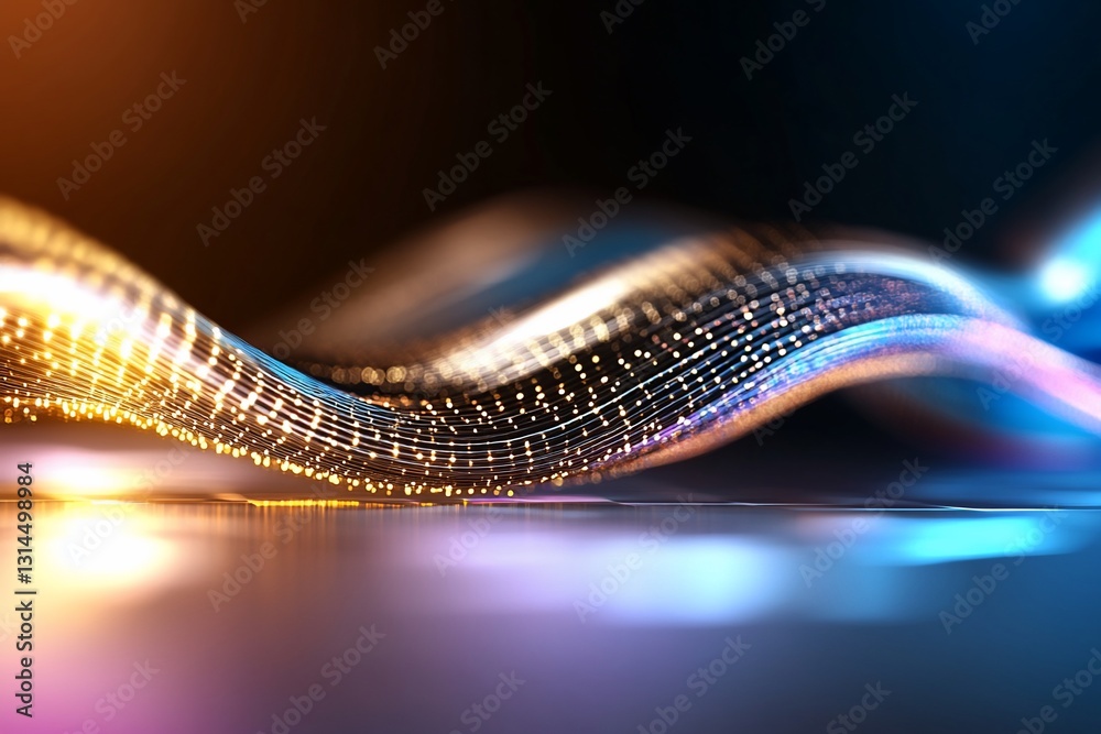 Poster abstract data stream network visualization