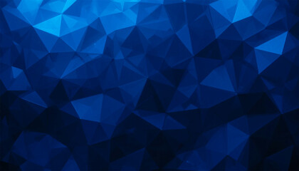 Fototapeta premium Abstract blue polygon background with geometric pattern