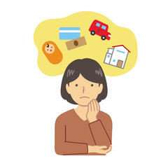 将来に悩む女性