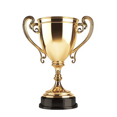 Gold Trophy: Awards, Winners, Cups, Prize isolated on transparent background